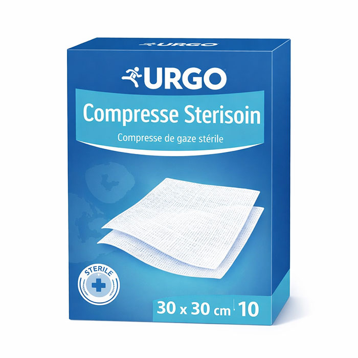 Urgo Compresse Sterisoin 30x30 cm Bte/10