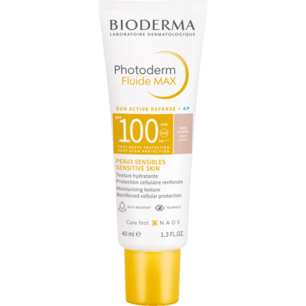 BIODERMA PHOTODERM FLUIDE MAX SPF100 TRES CLAIRE 40ML