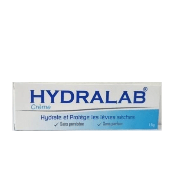 Hydralab-Creme-a-levres-hydratante-15-g.png HYDRALAB CREME HYDRA ET PROTEGE LEVRES SECHES 15G – Image 1