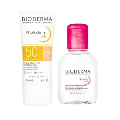 BIODERMA PHOTODERM PACK( AR SPF50+ +SENSIBIO H2O 100ML )