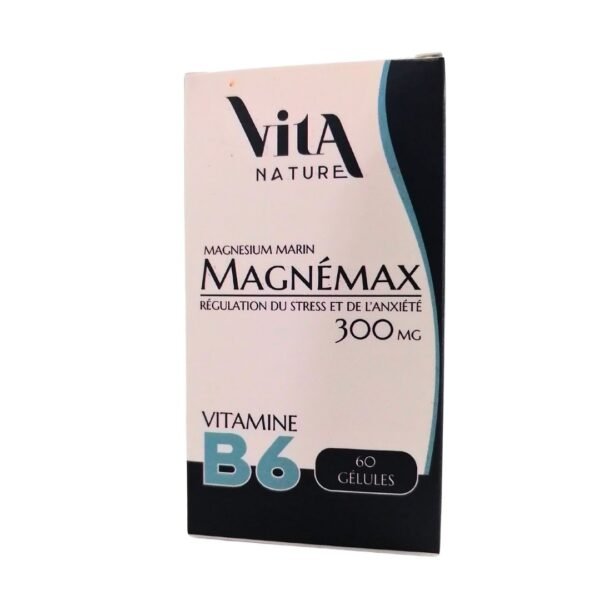 Vita-nature-magnemax-300mg-60-gelules-1-600x600-1.jpg VITA NATURE C.A MAGNEMAX (MAGNESIUM MARIN) 300MG 60GEL – Image 1