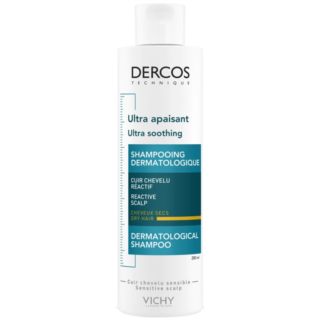 shop-cb-01400-01-ultra-apaisant-cheveux-secs-200ml-1.jpg VICHY DERCOS SHAMP ULTRA APAISANT CHEVE SECS – Image 1