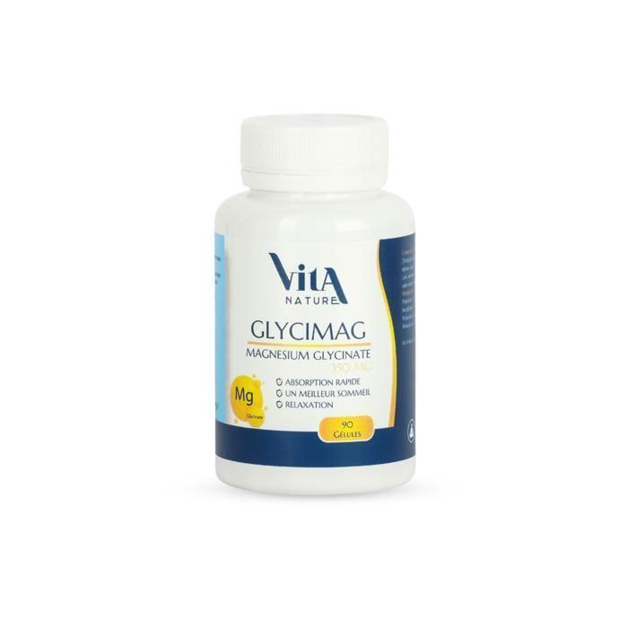 vita29.jpg VITA NATURE C.A MAGNESIUM GLYCINATE 350MG 90GEL – Image 1